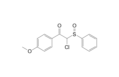 2-Chloro-2-(phenylsulfinyl)-1-(4-methoxyphenyl)-1-ethanone