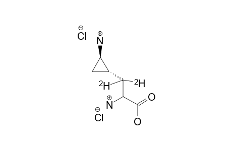 RAC-3-(TRANS-2'-AMINOCYCLOPROPYL)-3,3-DIDEUTERIO-ALANINE-DIHYDROCHLORIDE