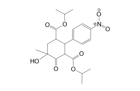 diisopropyl 5-hydroxy-5-methyl-2-(4-nitrophenyl)-4-oxo-1,3-cyclohexanedicarboxylate
