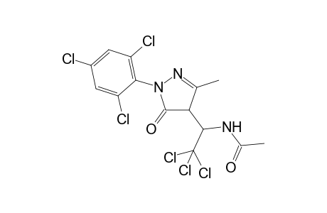 3-Methyl-1-(2,4,6-trichlorophenyl)-4-[1-(N-acetylamino)-2-trichloroethyl]-2-pyrazoline-5-one
