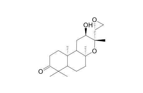 12.beta.-Hydroxy-3-oxo-14R,15-epoxy-ent-13-epi-monoyl oxide