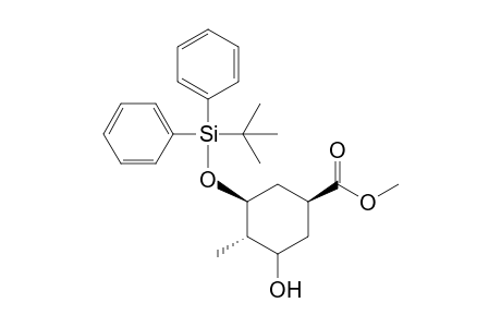Methyl (1S,3S,4S)-3-[(t-butyldiphenylsilyl)oxy]-5-hydroxy-4-methylcyclohexane-1-carboxylate