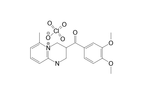 1,2,3,4-TETRAHYDRO-3-(3,4-DIMETHOXYBENZOYL)-6-METHYL-2H-PYRIDO-[1,2-A]-PYRIMIDINE-HYDROPERCHLORATE