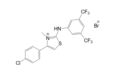 4-(p-CHLOROPHENYL)-2-(alpha,alpha,alpha,alpha',alpha',alpha'-HEXAFLUORO-3,5-XYLIDINO)-3-METHYLTHIAZOLIUM BROMIDE