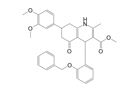 methyl 4-[2-(benzyloxy)phenyl]-7-(3,4-dimethoxyphenyl)-2-methyl-5-oxo-1,4,5,6,7,8-hexahydro-3-quinolinecarboxylate
