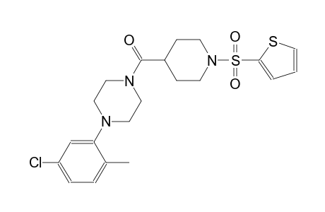 1-(5-chloro-2-methylphenyl)-4-{[1-(2-thienylsulfonyl)-4-piperidinyl]carbonyl}piperazine