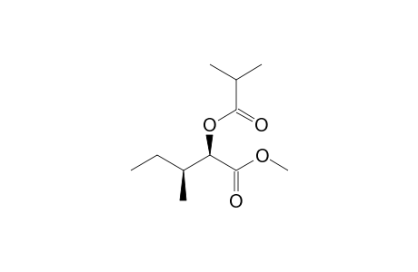Methyl (2RS, 3SR)-2-isobutyryloxy-3-methylpentanoate