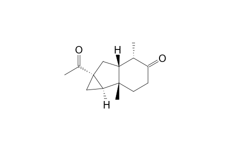 Cycloprop[a]inden-4(1H)-one, 6a-acetyloctahydro-1b,5-dimethyl-, [1aR-(1a.alpha.,1b.beta.,5.alpha.,5a.beta.,6a.alpha.)]-