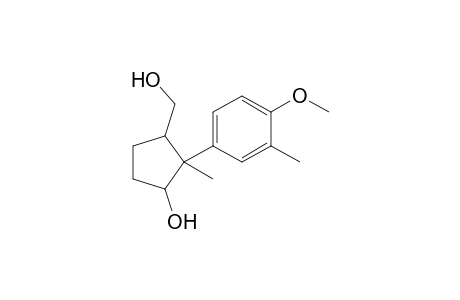 2-(4-Methoxy-3-methylphenyl)-2-methyl-3-hydroxymethylcyclopentanol