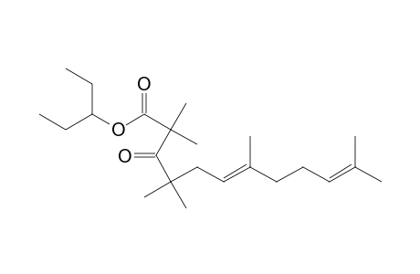 6,10-Dodecadienoic acid, 7,11-dimethyl-3-oxo-, 1-(1,1-dimethylethyl)-2,2-dimethylpropyl ester, (E)-