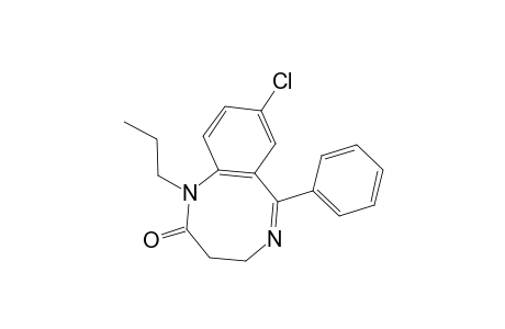 8-Chloro-6-phenyl-1-propyl-3,4-dihydro-1,5-benzodiazocin-2(1H)-one