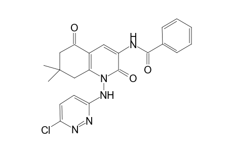 N-[1-[(6-chloranylpyridazin-3-yl)amino]-7,7-dimethyl-2,5-bis(oxidanylidene)-6,8-dihydroquinolin-3-yl]benzamide