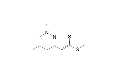 METHYL-3-(N,N-DIMETHYLHYDRAZONO)-2-HEXENEDITHIOATE
