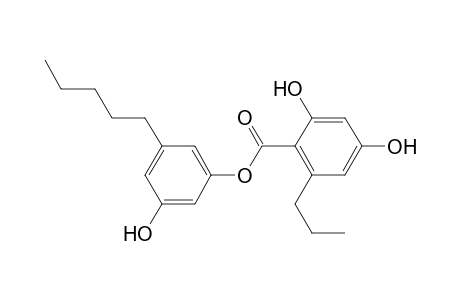 3'-hydroxy-5'-pentylphenyl 2,4-dihydroxy-6-propylbenzoate