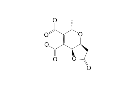 (3AS,5S,7AS)-3,3A,5,7A-TETRAHYDRO-5-METHYL-2-OXO-2H-FURO-[3,2-B]-PYRAN-6,7-DICARBOXYLIC-ACID