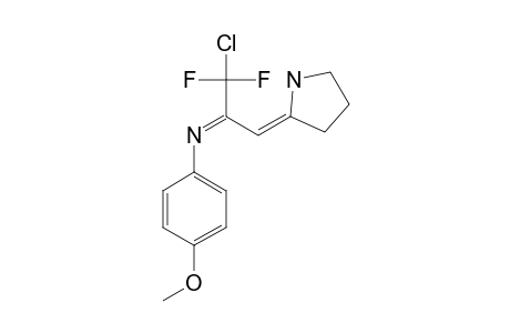 N(2)-(4-METHOXYPHENYL)-3-(2-PYRROLIDINYLIDENE)-1-CHLORO-1,1-DIFLUORO-2-PROPANIMINE