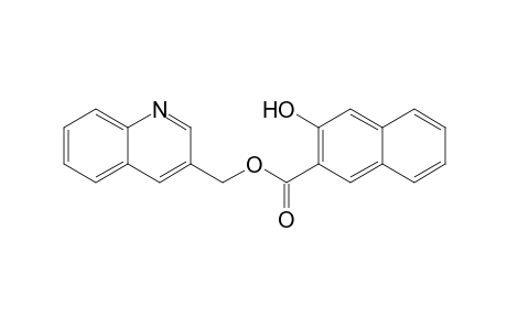 3-hydroxy-2-naphthalenecarboxylic acid 3-quinolinylmethyl ester