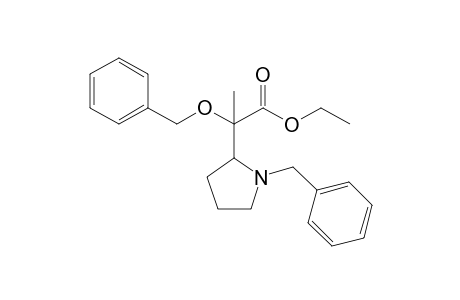 Ethyl 2-(1-Benzylpyrrolidin-2-yl)-2-benzyloxypropanoate
