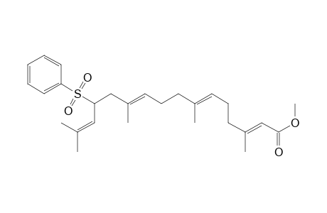 Methyl-3,7,11,15-tetramethyl-13-phenyl sulfonyl-2,6,10,14-hexadecatetraenoate