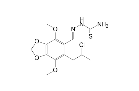 1,3-benzodioxole, 5-[(E)-[(aminocarbonothioyl)hydrazono]methyl]-6-(2-chloropropyl)-4,7-dimethoxy-
