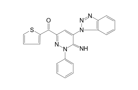 [5-(1H-1,2,3-Benzotriazol-1-yl)-6-imino-1-phenyl-1,6-dihydro-3-pyridazinyl](2-thienyl)methanone