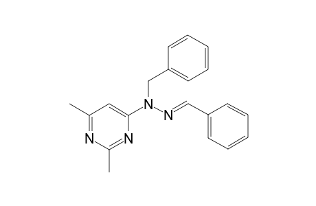 2,6-Dimethyl-N-(phenylmethyl)-N-[(E)-(phenylmethylene)amino]-4-pyrimidinamine