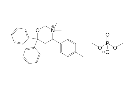 3,3-Dimethyl-4-p-tolyl-6,6-diphenyltetrahydro-1,3-oxazinium dimethyl phosphate