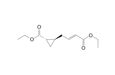 Cyclopropanecarboxylic acid, 2-(4-ethoxy-4-oxo-2-butenyl)-, ethyl ester, [1.alpha.,2.beta.(E)]-