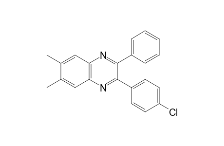 2-(p-chlorophenyl)-6,7-dimethyl-3-phenylquinoxaline