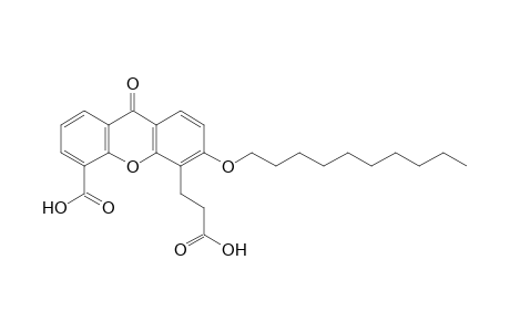 5-(2-carboxyethyl)-6-decoxy-9-keto-xanthene-4-carboxylic acid