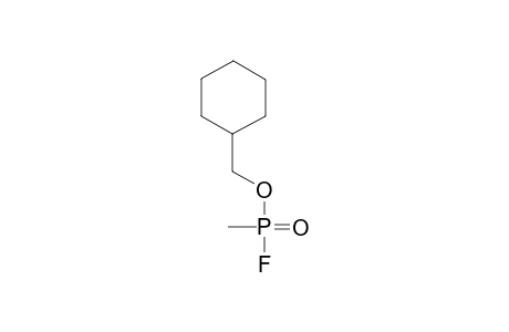 Methylphosphonic acid, fluoroanhydride, cyclohexylmethyl ester