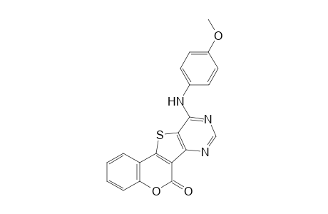 10-((4-Methoxyphenyl)amino)-6H-chromeno[3',4':4,5]thieno[3,2-d]pyrimidine-6-one