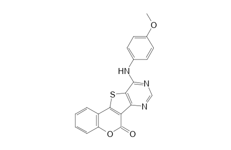 10-((4-Methoxyphenyl)amino)-6H-chromeno[3',4':4,5]thieno[3,2-d]pyrimidine-6-one