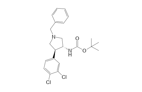 N-[(3R,4S)-1-benzyl-4-(3,4-dichlorophenyl)pyrrolidin-3-yl]carbamic acid tert-butyl ester