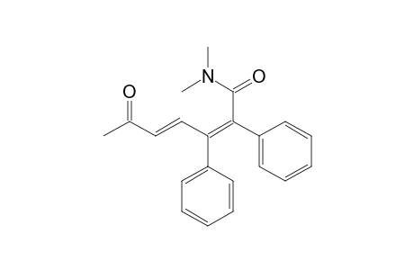 6-Oxo-2,3-diphenyl-hepta-2E,4E-dienoic acid-dimethylamide
