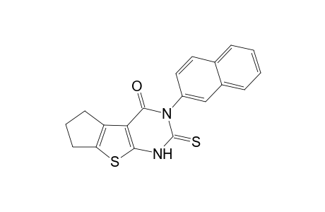 3-(Naphthalen-2-yl)-2-thioxo-2,3,6,7-tetrahydro-1H-cyclopenta[4,5]thieno[2,3-d]pyrimidin-4-one