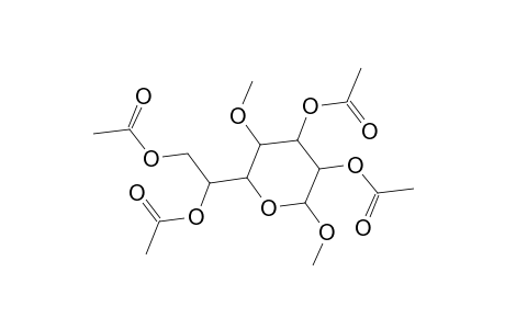Methyl 2,3,6,7-tetra-O-acetyl-4-O-methylheptopyranoside