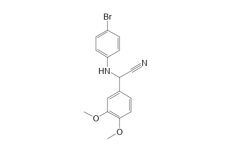 2-((4-bromophenyl)amino)-2-(3,4-dimethoxyphenyl)acetonitrile