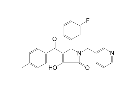 5-(3-Fluoro-phenyl)-3-hydroxy-4-(4-methyl-benzoyl)-1-pyridin-3-ylmethyl-1,5-dihydro-pyrrol-2-one
