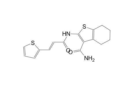 2-{[(2E)-3-(2-thienyl)-2-propenoyl]amino}-4,5,6,7-tetrahydro-1-benzothiophene-3-carboxamide