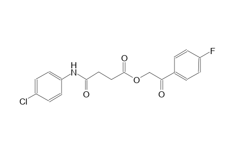 2-(4-fluorophenyl)-2-oxoethyl 4-(4-chloroanilino)-4-oxobutanoate