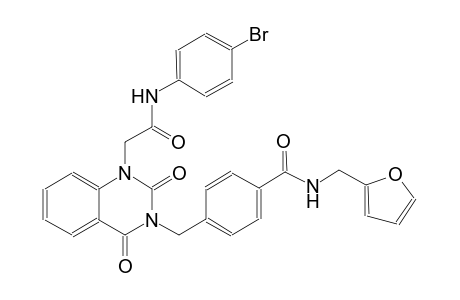 4-[(1-[2-(4-bromoanilino)-2-oxoethyl]-2,4-dioxo-1,4-dihydro-3(2H)-quinazolinyl)methyl]-N-(2-furylmethyl)benzamide