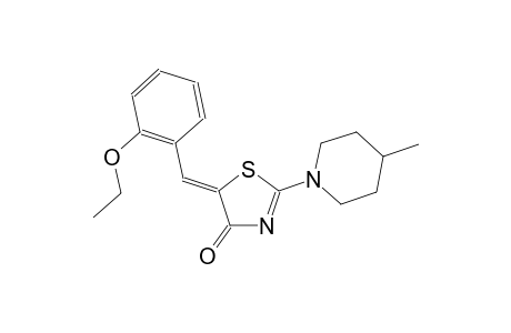 (5Z)-5-(2-ethoxybenzylidene)-2-(4-methyl-1-piperidinyl)-1,3-thiazol-4(5H)-one