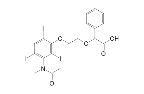 {2-[3-(N-methylacetmido)-2,4,6-triiodophenoxy]ethoxy}phenylacetic acid