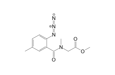 N-(2-Azido-5-methylbenzoyl)-N-methylglycine methyl ester