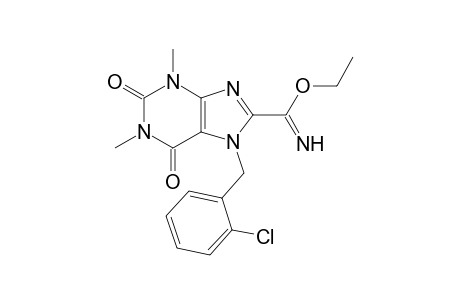7-(2-Chloro-benzyl)-1,3-dimethyl-2,6-dioxo-2,3,6,7-tetrahydro-1H-purine-8-carboximidic acid ethyl ester