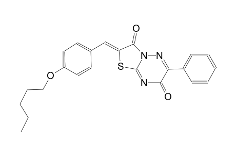 7H-thiazolo[3,2-b][1,2,4]triazine-3,7(2H)-dione, 2-[[4-(pentyloxy)phenyl]methylene]-6-phenyl-, (2Z)-