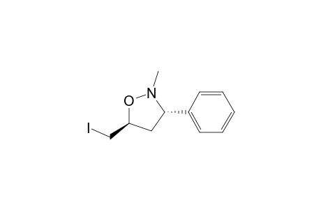 trans-2-Methyl-3-phenyl-5-(iodomethyl)isoxazolidine