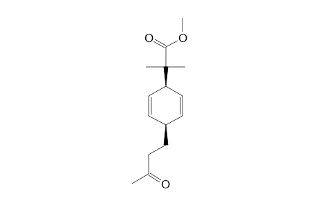 2-METHYL-2-[4-(3-OXOBUTYL)-CYCLOHEXA-2,5-DIENYL]-PROPIONIC-ACID-METHYL-ACID