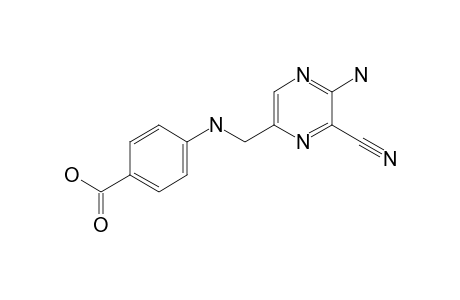 4-[N-(2-Amino-3-cyano-5-pyrazinylmethyl)amino]benzoic acid